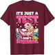 Testing Day Teacher Axolotl Test Day Teacher T-Shirt - T-Shirt | Maroon