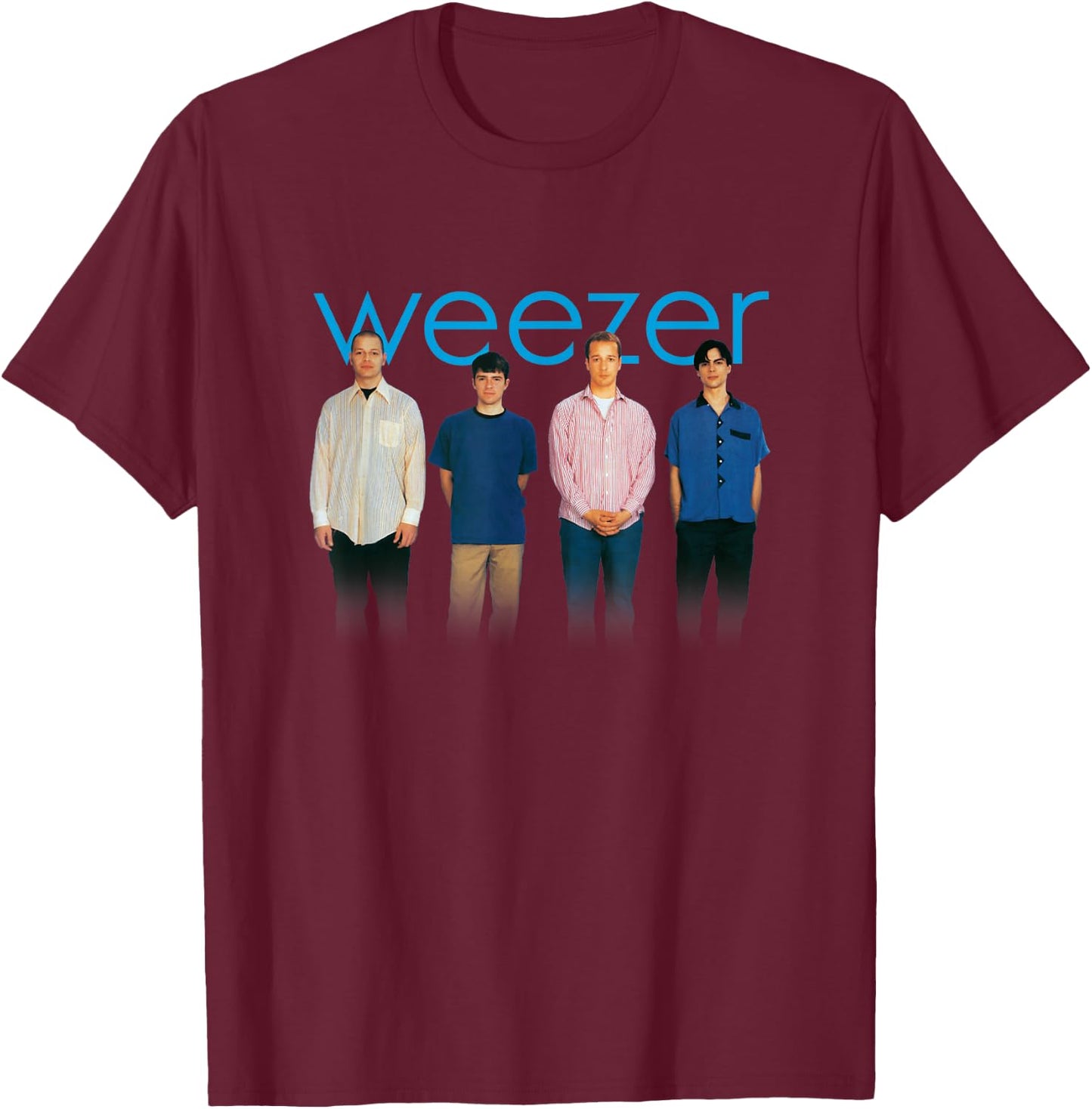 Weezer - Blue Album , black T-Shirt - T-Shirt | Maroon