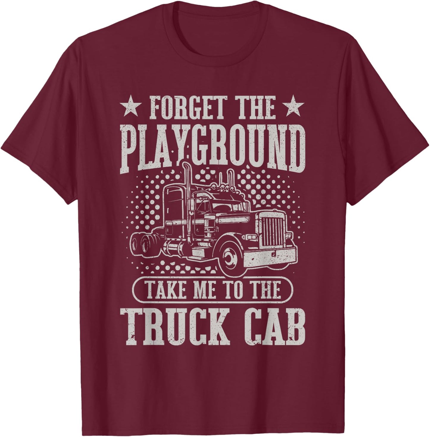 Toddler Semi Truck Boys T-Shirt - T-Shirt | Maroon