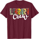 Leopard Library Crew Librarian Bookworm Readers Book Lover T-Shirt - T-Shirt | Maroon
