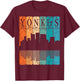 Yonkers Periodic Table Elements Yonkers New York Retro T-Shirt - T-Shirt | Maroon