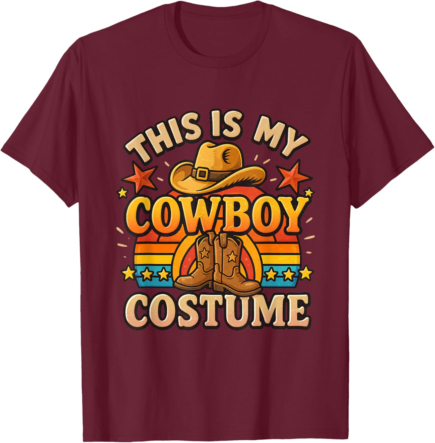 Rodeo Vintage T-Shirt - T-Shirt | Maroon