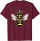 Steampunk Bee Women Men Kids Steampunk Bee T-Shirt - T-Shirt | Maroon