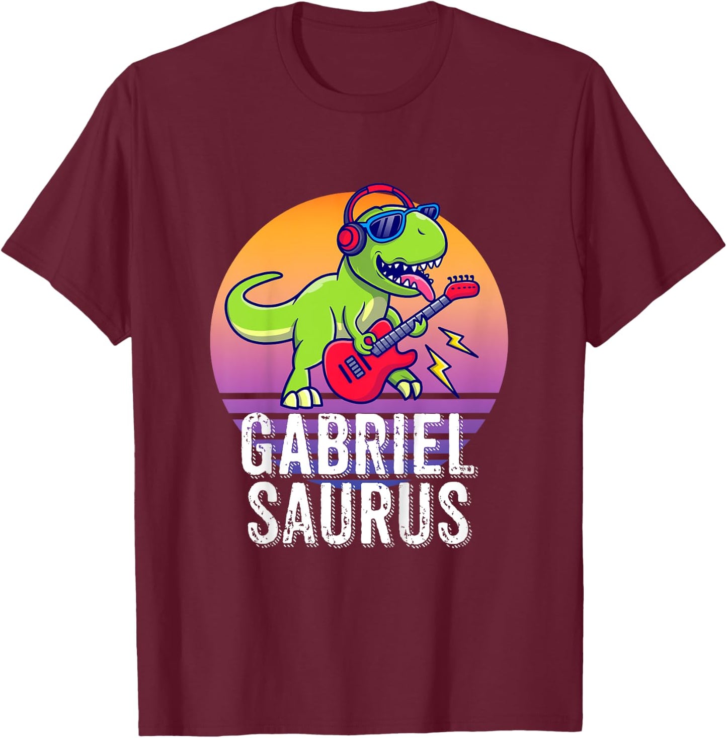 Gabrielsaurus - Gift Gabriel T-Shirt - T-Shirt | Maroon