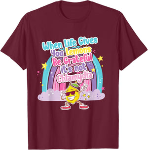 Embarrassing chlamydia Funny Adult Humor Inappropriate Meme T-Shirt - T-Shirt | Maroon
