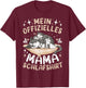 Offizielles Mama Schlafshirt Mutter Hauskatze mit 2 Kätzchen T-Shirt - T-Shirt | Maroon