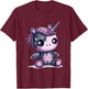 Goth Pastel Cute Creepy Kawaii Unicorn Voodoo Doll T-Shirt - T-Shirt | Maroon