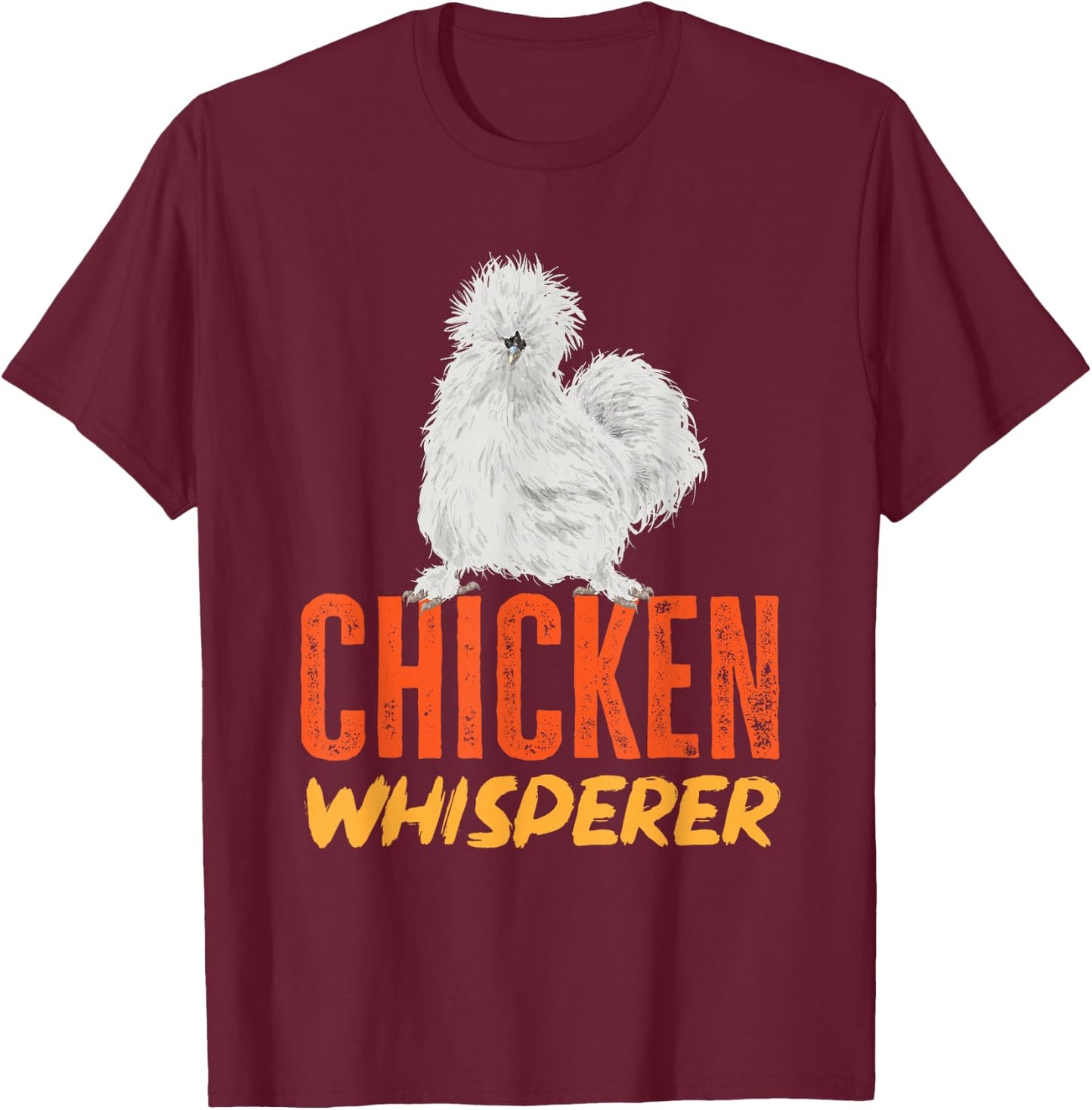 Silk Chicken Silkie Chicken T-Shirt - T-Shirt | Maroon