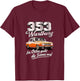 Wartburg 353 Tuning T-Shirt - T-Shirt | Maroon