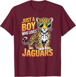 Boys Jaguar T-Shirt - T-Shirt | Maroon