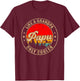 Papu Like A Grandpa Only Cooler Funny Papa Grandpa T-Shirt - T-Shirt | Maroon
