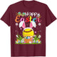 Softball Player Easter Egg Hunt Bunny Ear Softball Easter T-Shirt - T-Shirt | Maroon