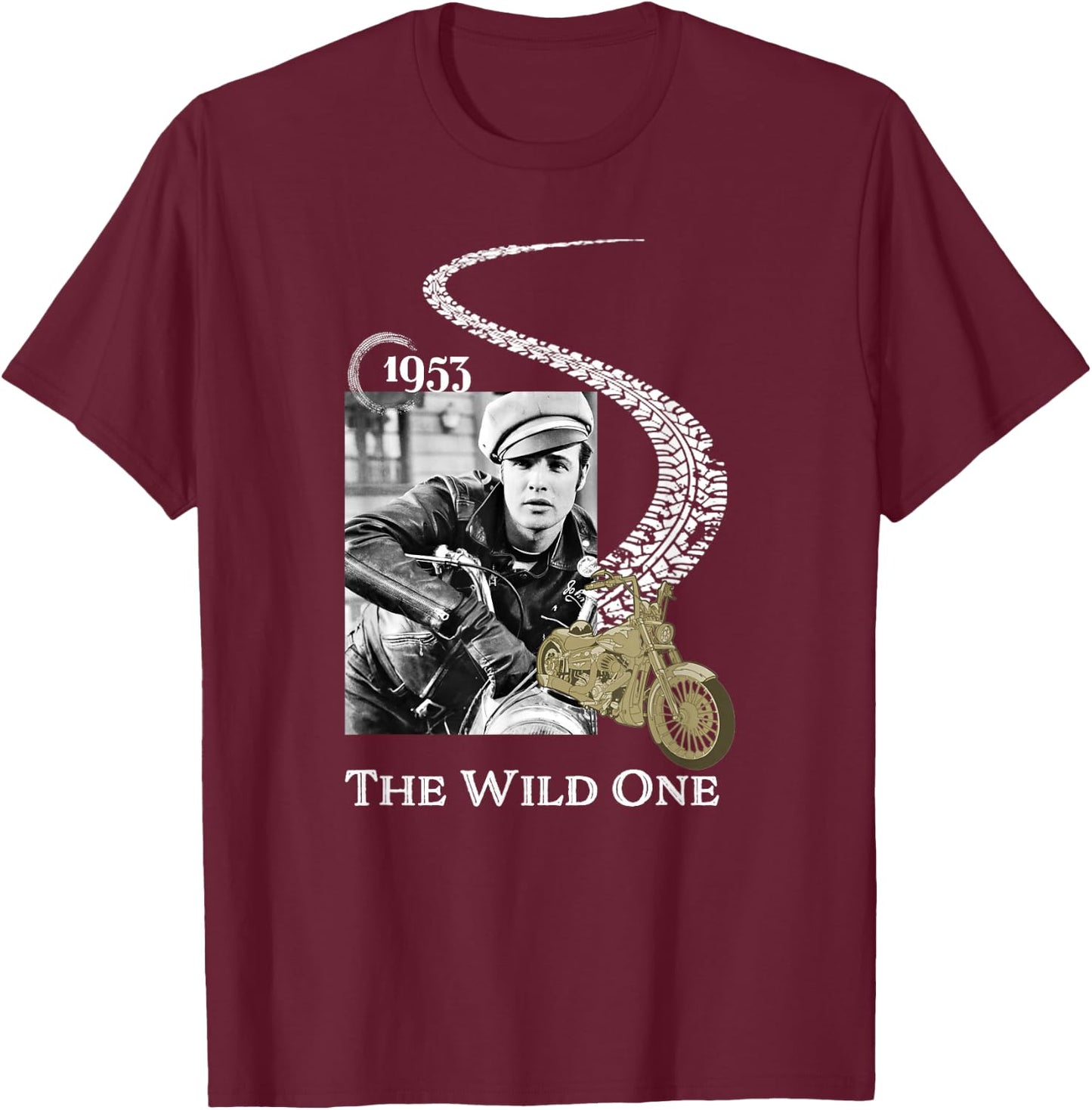 Marlon Brando_002 T-Shirt - T-Shirt | Maroon