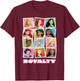 Disney Princess Photos Royalty Portrait Picture Collection , Black, S T-Shirt - T-Shirt | Maroon