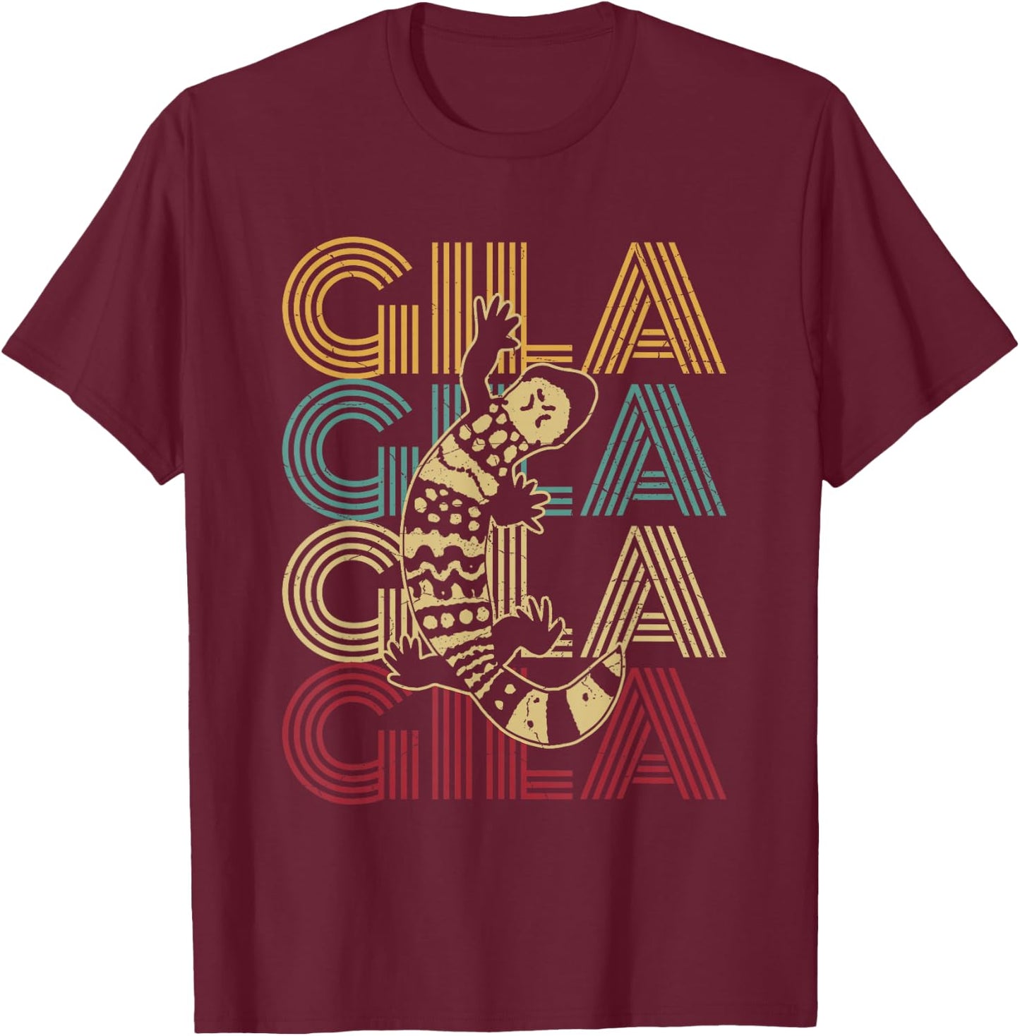GILA Design for a Gila Monster Lover T-Shirt - T-Shirt | Maroon