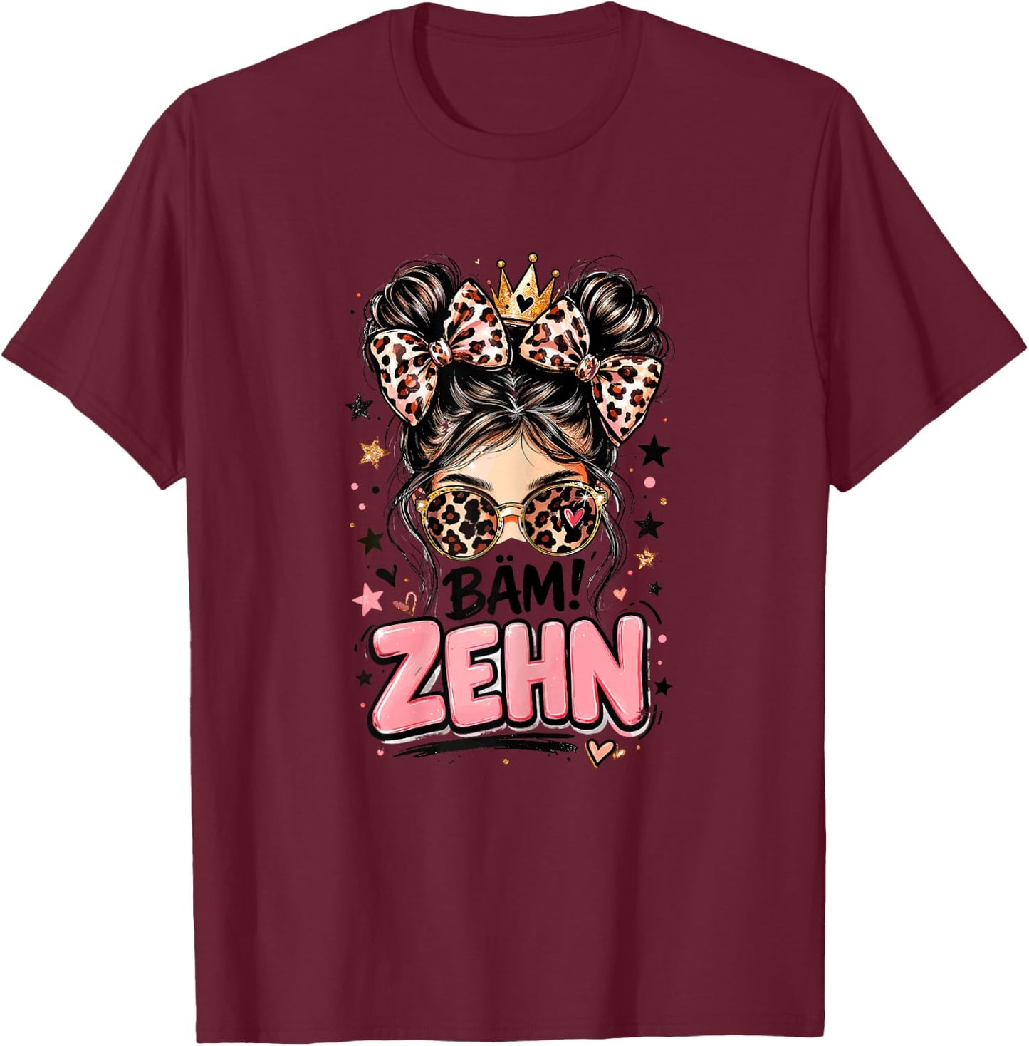 10. Geburtstag Mädchen 10 Jahre 2016 Lustig Geschenk T-Shirt - T-Shirt | Maroon