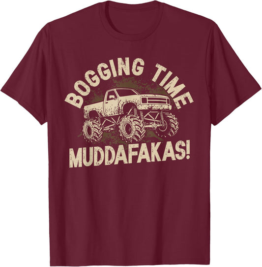 Mud Bogging T-Shirt - T-Shirt | Maroon