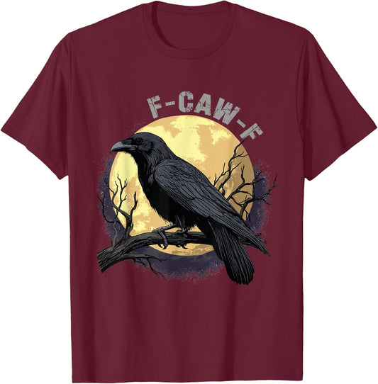 Crow Raven Funny Gothic Bird Meme Men Women T-Shirt - T-Shirt | Maroon