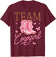 Cowboy Or Cowgirl Team Girl Boy Western Gender Reveal Family T-Shirt - T-Shirt | Maroon