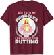 Ironic Jesus Golf Player Saying Golfer Golf Golfing T-Shirt - T-Shirt | Maroon