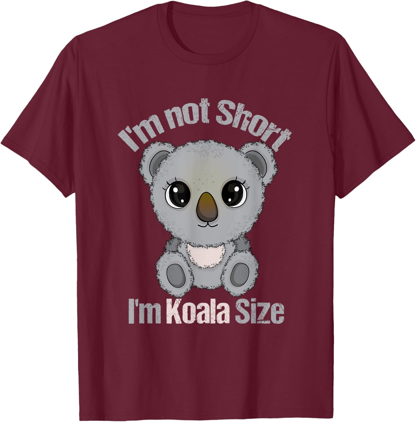 Koala Lover Women Funny Short People Koala T-Shirt - T-Shirt | Maroon
