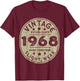 Vintage established 1968 55th Birthday Party Retro Men T-Shirt - T-Shirt | Maroon