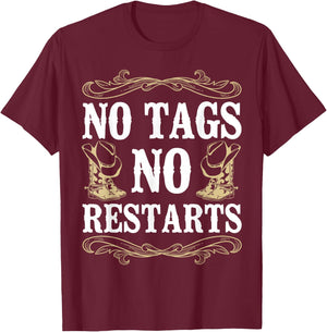 Line Dancing Dance Teacher No Tags No Restarts T-Shirt - T-Shirt | Maroon