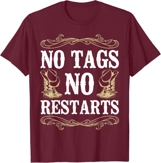 Line Dancing Dance Teacher No Tags No Restarts T-Shirt - T-Shirt | Maroon