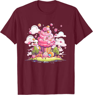 Great Fun Cake for Candy and Candy Lovers T-Shirt - T-Shirt | Maroon