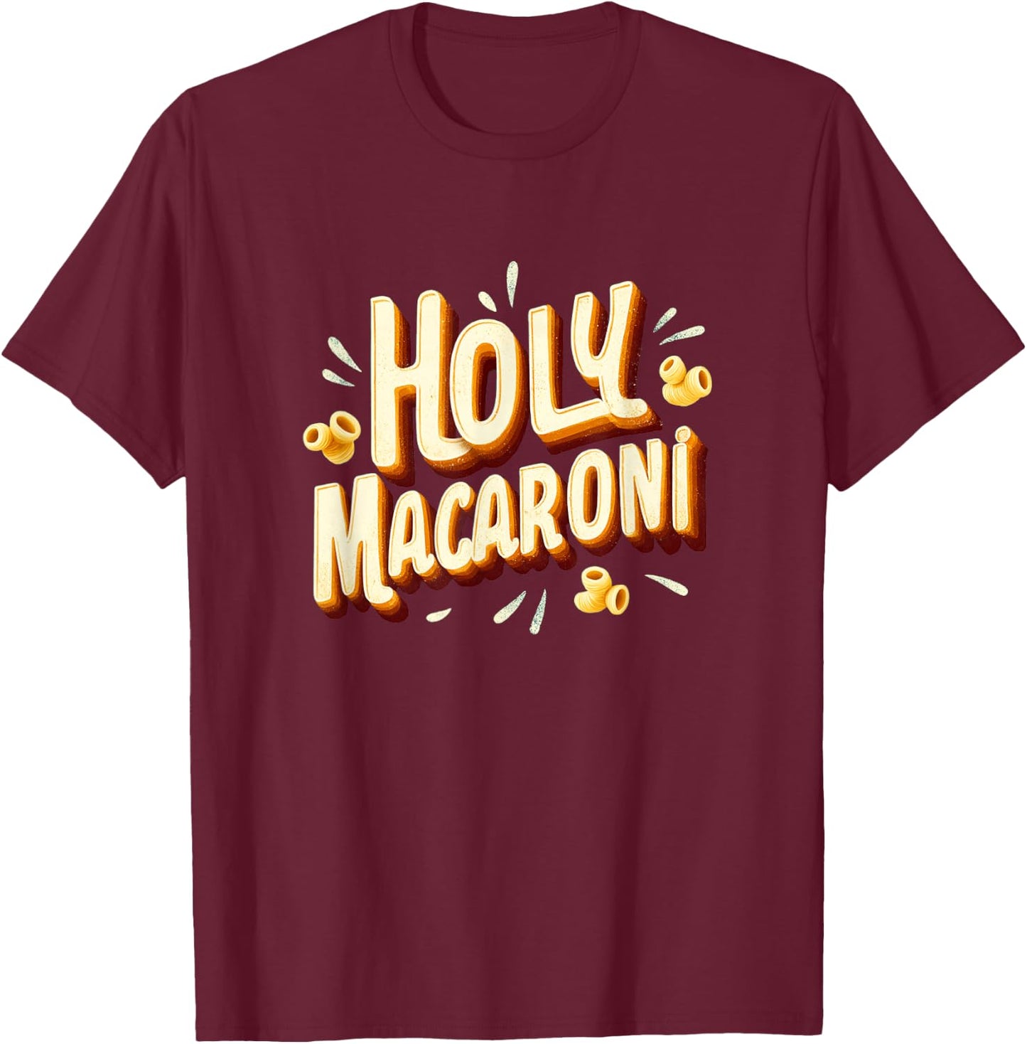 Funny Holy Macaroni Speech Costume T-Shirt - T-Shirt | Maroon