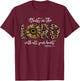 Proverbs 3:5 Trust In the Lord Leopard Sunflower Religious T-Shirt - T-Shirt | Maroon