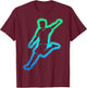 Football Player Children's Boys' , black T-Shirt - T-Shirt | Maroon