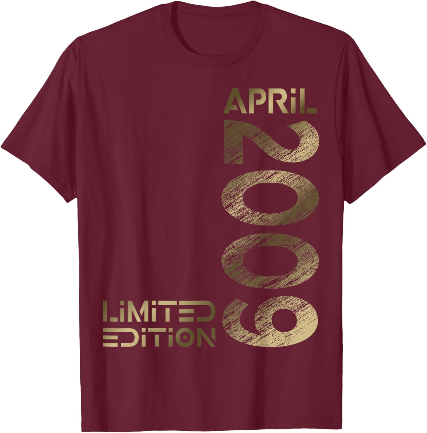 Limited Edition April 2009 Junge Mädchen 17. Geburtstag T-Shirt - T-Shirt | Maroon