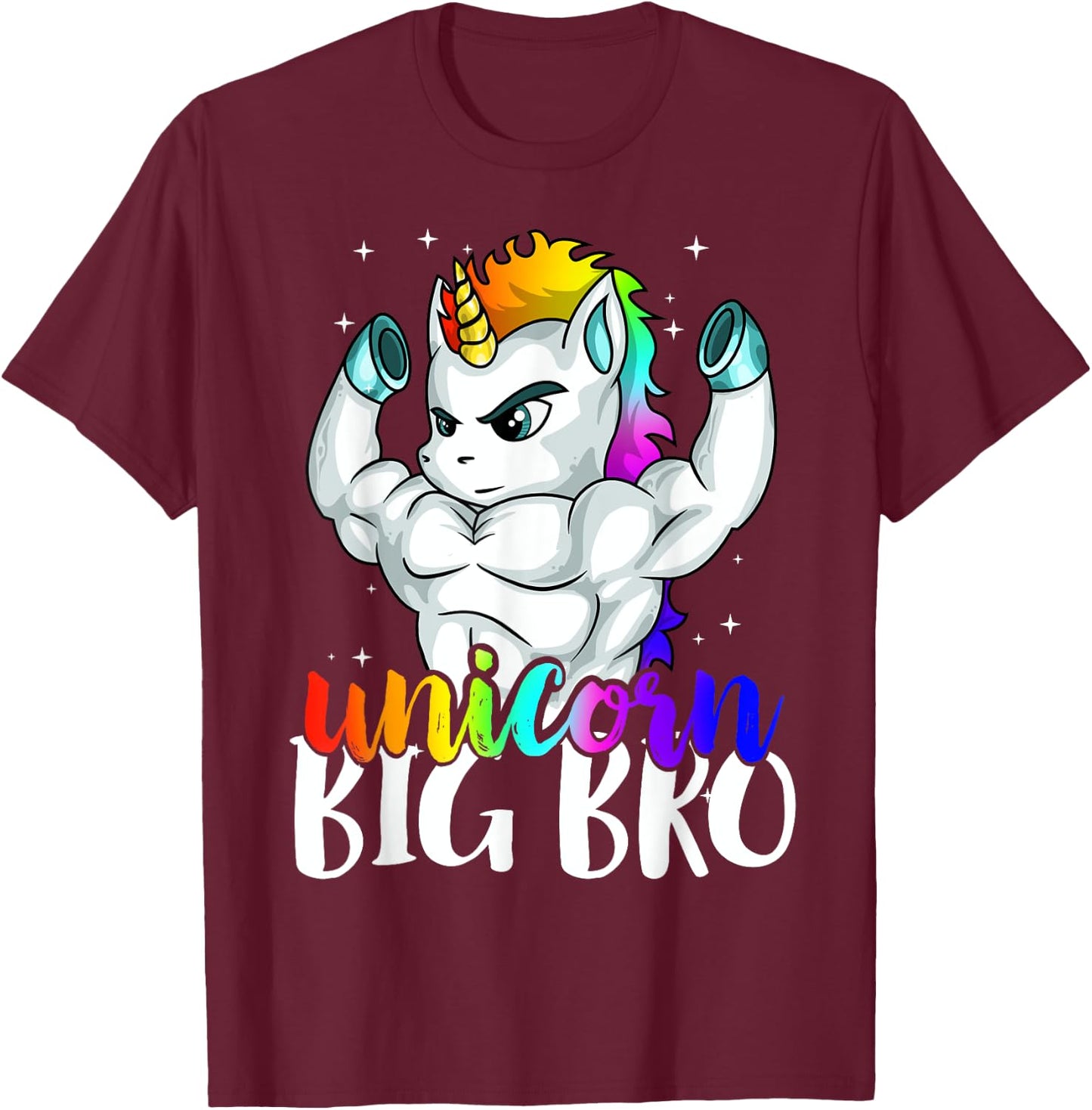 Unicorn Big Bro Brothercorn of Unicorn Sister Girl Boys Gift T-Shirt - T-Shirt | Maroon
