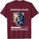 Gift beer aperitif humour man gorilla T-Shirt - T-Shirt | Maroon