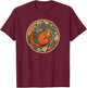 Cute Kids Girls Woodland Retro Vintage Squirrel Lover T-Shirt - T-Shirt | Maroon