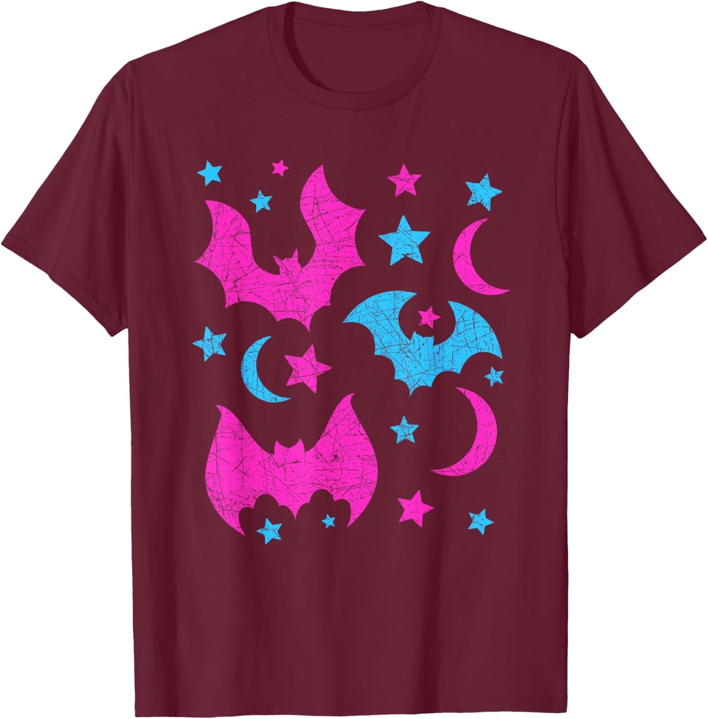 Cute Animal Lover Halloween Women Girls Kids Gift Bat T-Shirt - T-Shirt | Maroon
