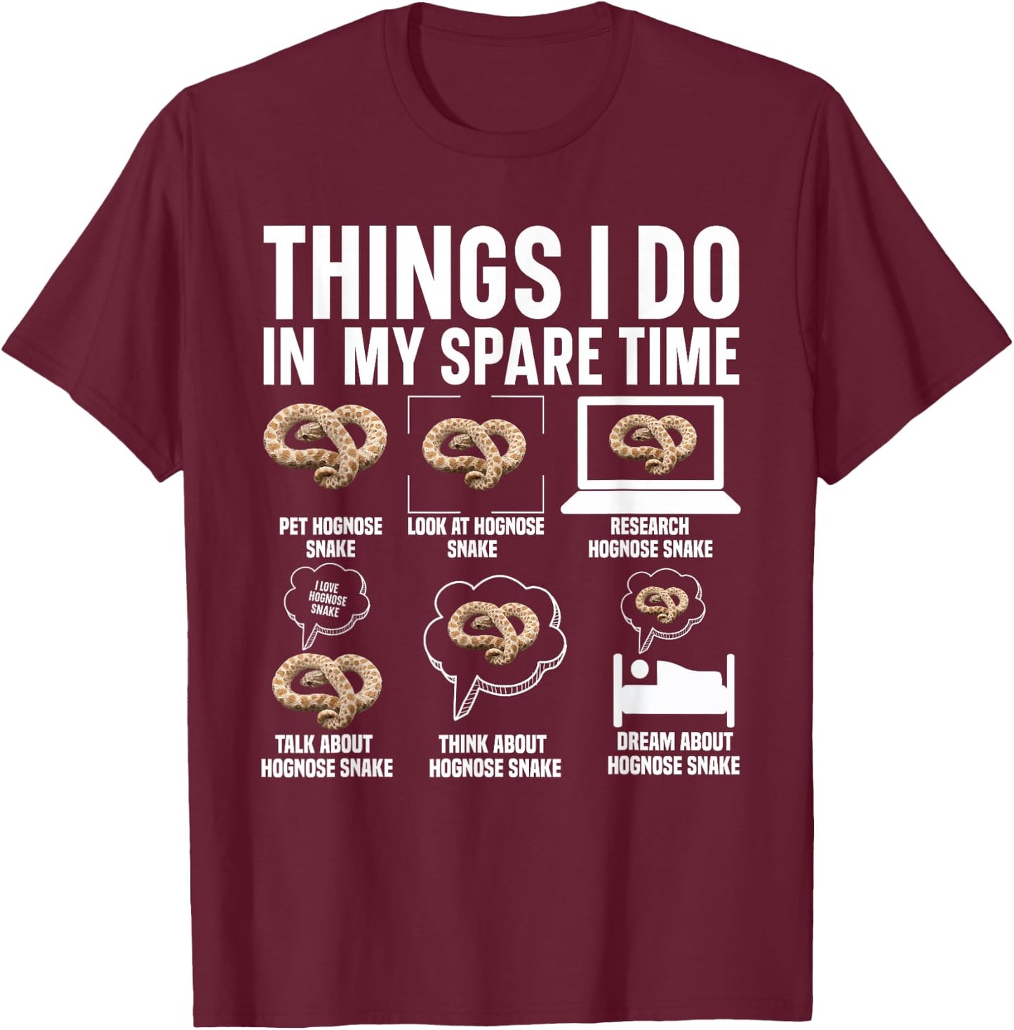Hognose Snake Hide Hognose Snake Ring Hognose Snake T-Shirt - T-Shirt | Maroon