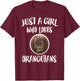 Just A Girl Who Loves Orangutans Animal Gift T-Shirt - T-Shirt | Maroon