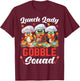 Lunch Lady Thanksgiving Funny Lunch Lady Gobble Squad T-Shirt - T-Shirt | Maroon