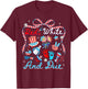 Cute Coquette Bow Pregnancy Reveal Red White Women T-Shirt - T-Shirt | Maroon