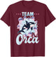 Funny Orca Animal Team Orca T-Shirt - T-Shirt | Maroon