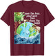 Save The Bees - Environmental Protection Earth Day Climate T-Shirt - T-Shirt | Maroon