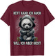 Nett kann ich auch will ich aber nicht Lustiges Panda Anime T-Shirt - T-Shirt | Maroon