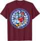 Disney Kingdom Hearts Sora Stained Glass T-Shirt - T-Shirt | Maroon