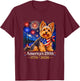 Yorkshire Terrier 4th of July 250 Years American Anniversary T-Shirt - T-Shirt | Maroon