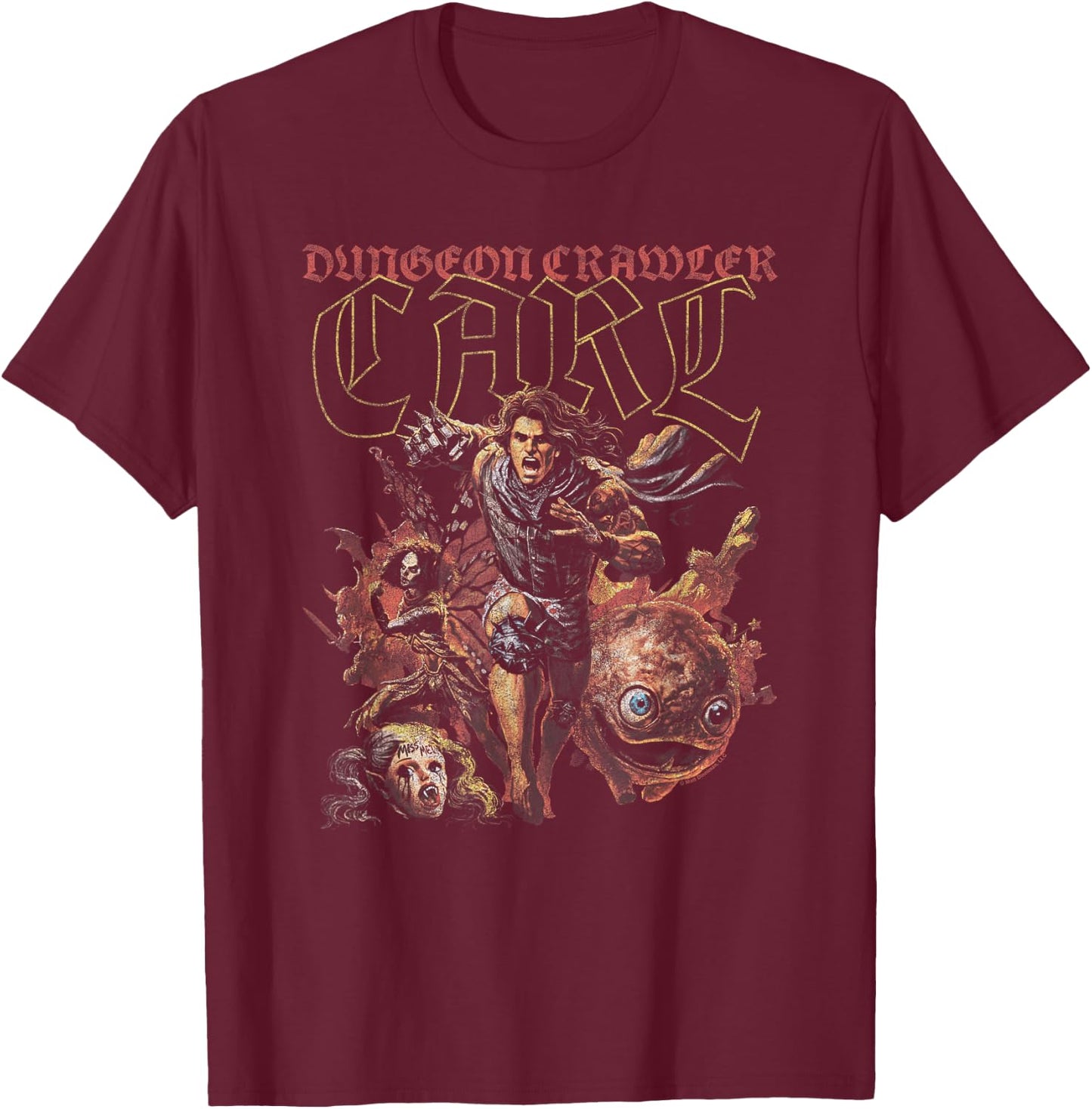 The Inevitable Ruin Cover LitRPG Book T-Shirt - T-Shirt | Maroon