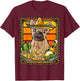 French Bulldog Cinco De Mayo Mexican Sombrero Frenchie Dog T-Shirt - T-Shirt | Maroon