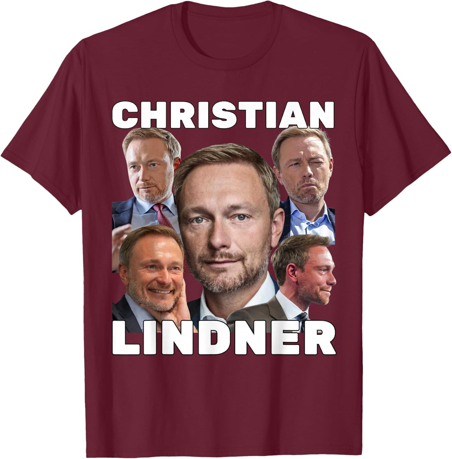 Lindner Fan Merch , black T-Shirt - T-Shirt | Maroon