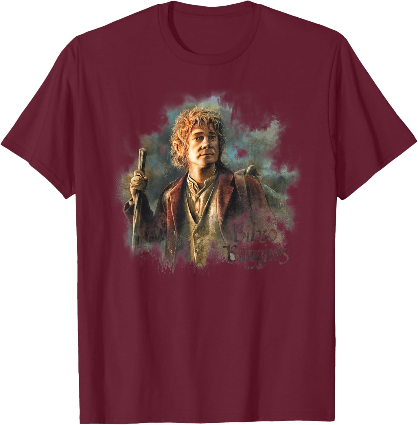 The Hobbit Bilbo Baggins T-Shirt - T-Shirt | Maroon
